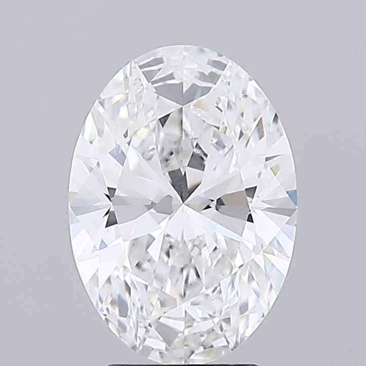 3.02 Carat OVAL E VVS2 EXCELLENT Lab Diamond