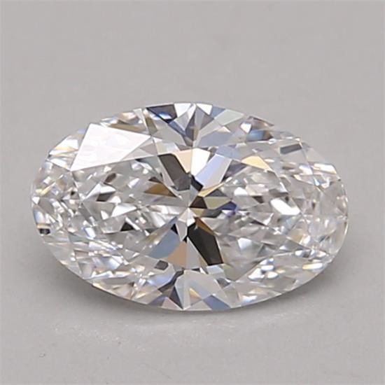 0.66 Carat OVAL D VVS2 EXCELLENT Lab Diamond