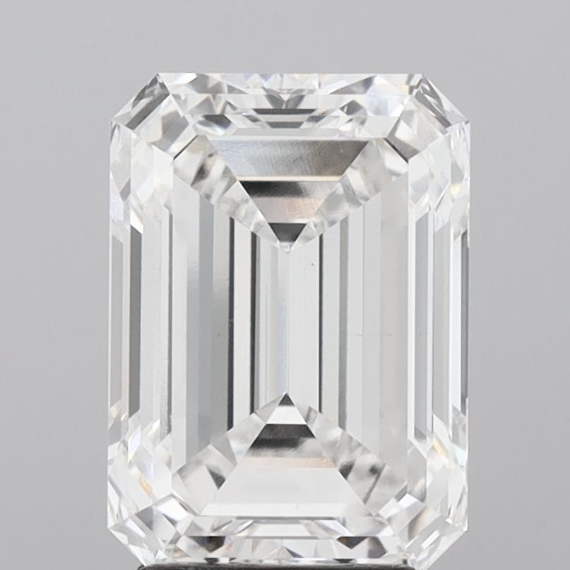 4.15 Carat EMERALD F VVS2 EXCELLENT Lab Diamond