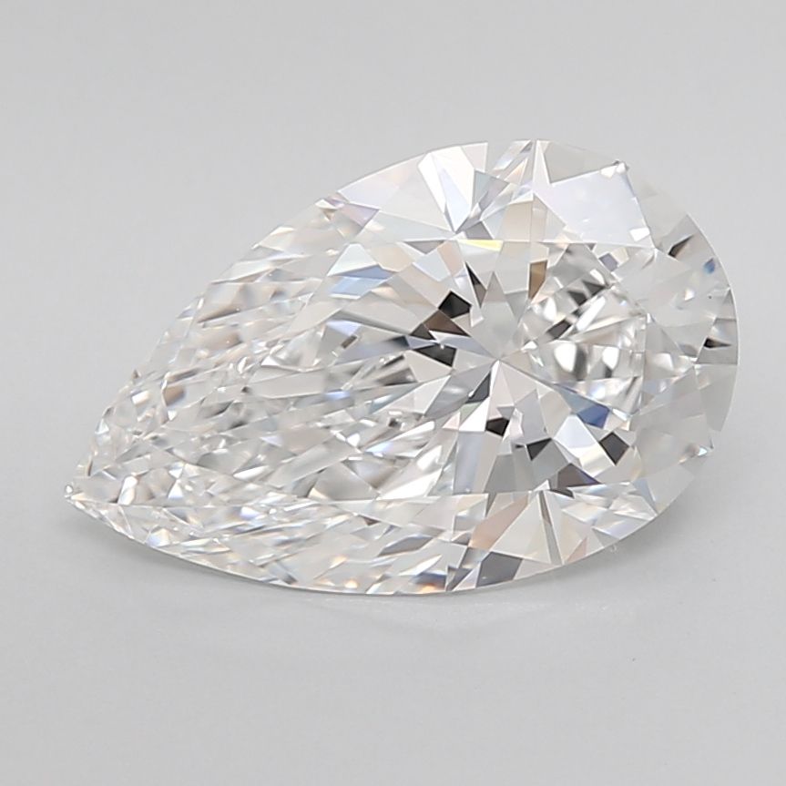 3.04 Carat PEAR D VVS1 EXCELLENT Lab Diamond