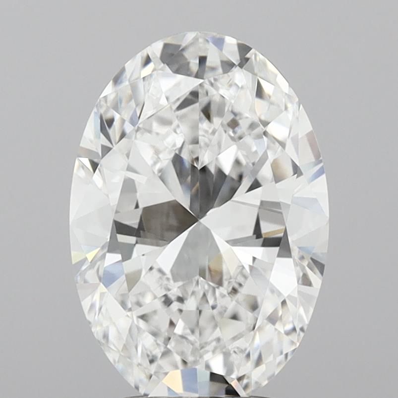 3 Carat OVAL D VVS2 EXCELLENT Lab Diamond