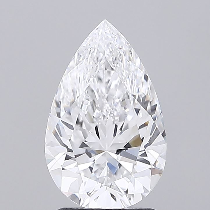 2 Carat PEAR D VVS1 EXCELLENT Lab Diamond