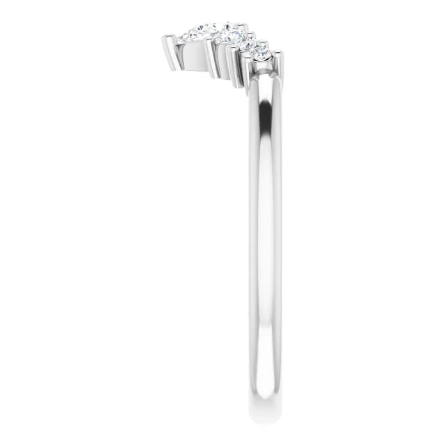 Chevron Band with Rounds and Pear