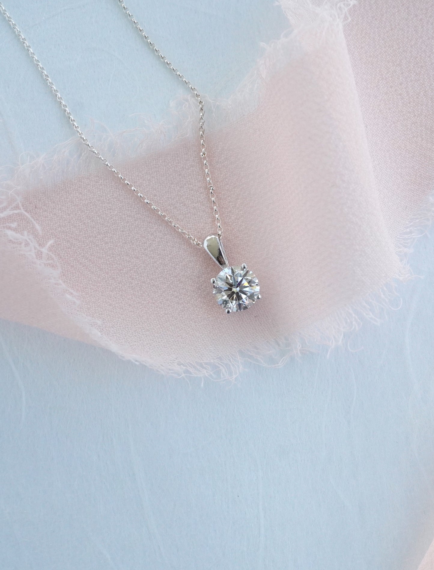 Diamond Solitaire Necklace