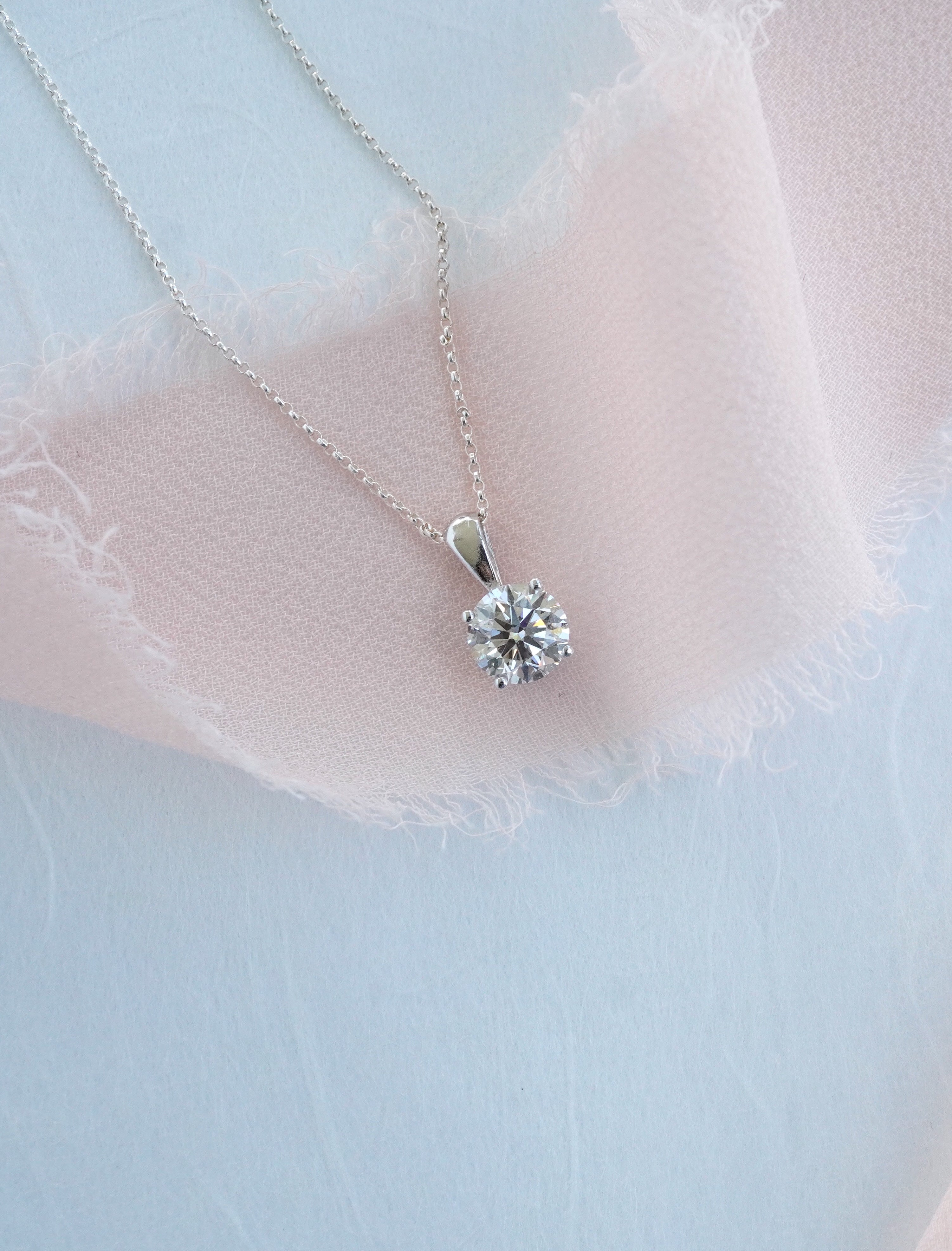 Diamond Solitaire Necklace