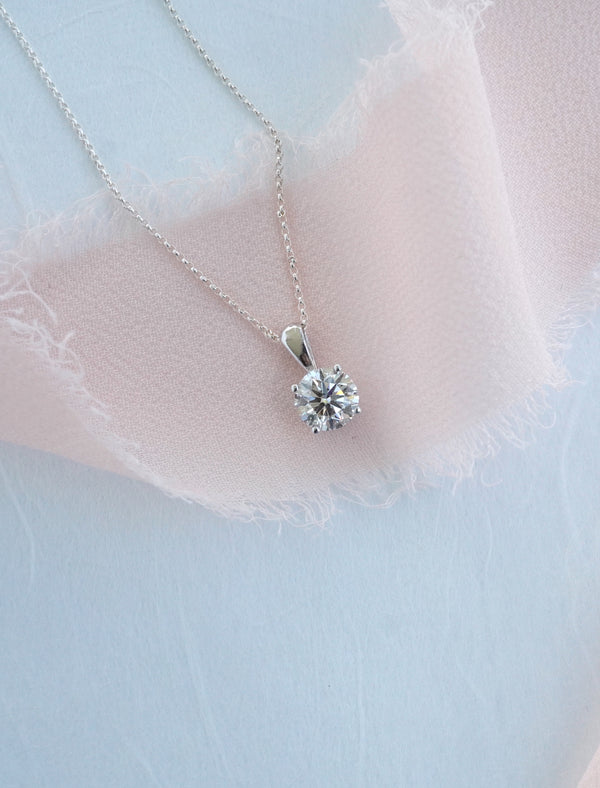 Diamond Solitaire Necklace