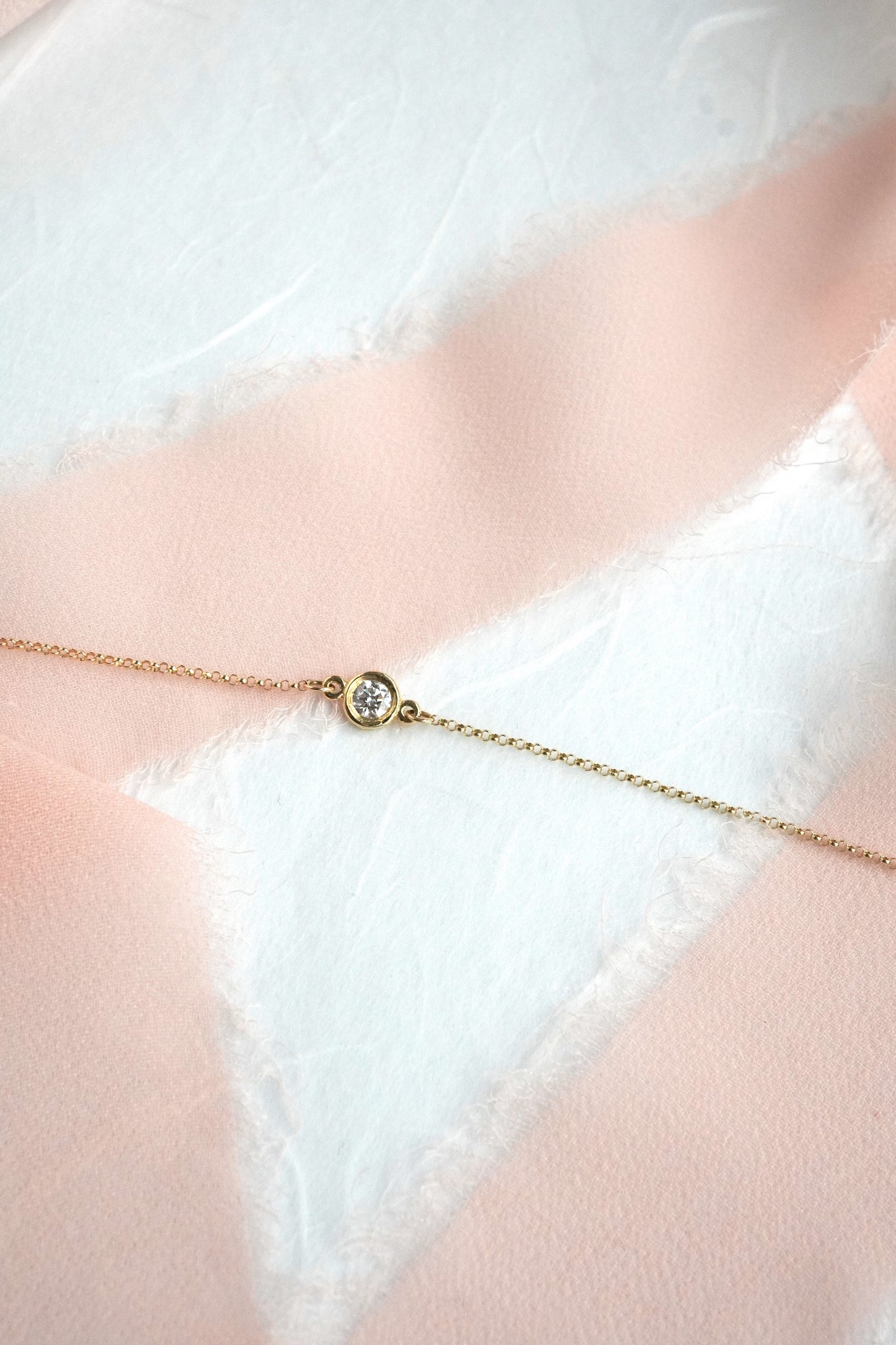 Diamond Solitaire Bezel Bracelet