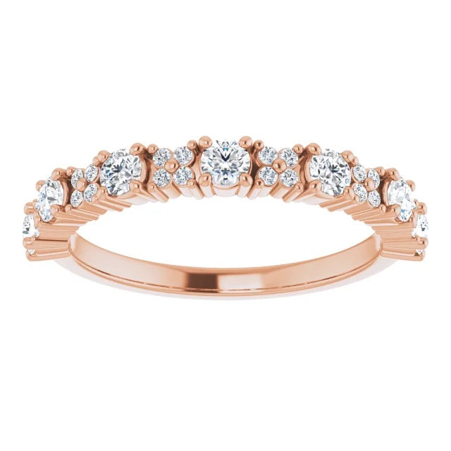 Criss-Cross Eternity Band - Half-way