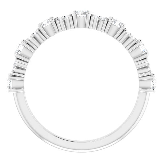 Criss-Cross Eternity Band - Half-way