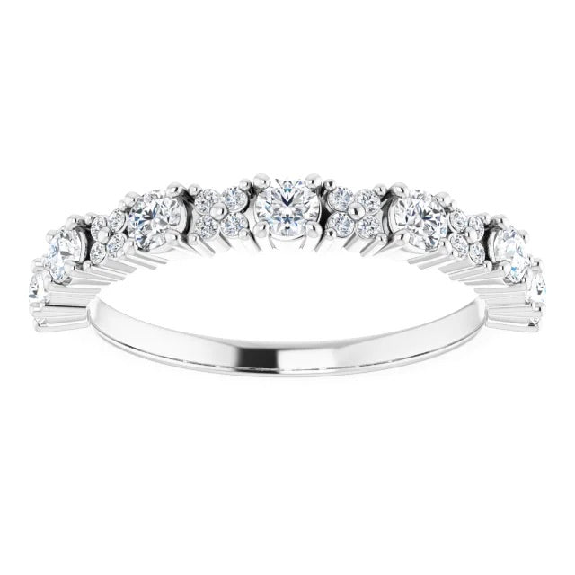 Criss-Cross Eternity Band - Half-way