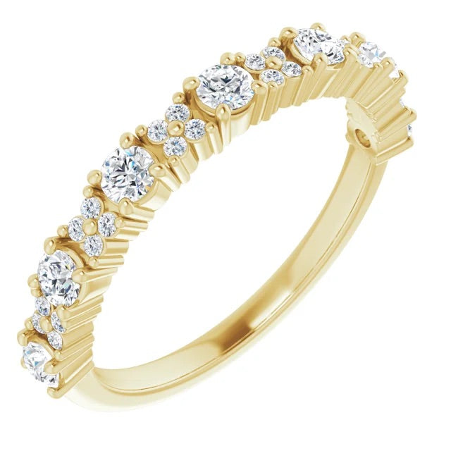 Criss-Cross Eternity Band - Half-way