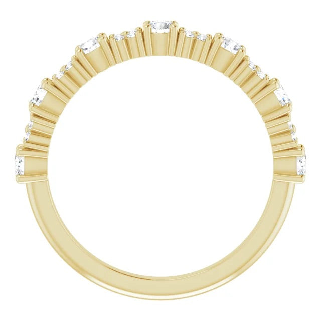 Criss-Cross Eternity Band - Half-way