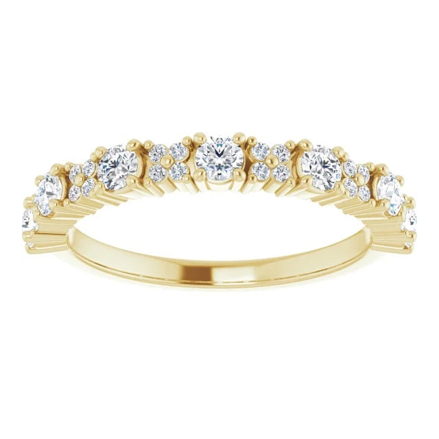 Criss-Cross Eternity Band - Half-way