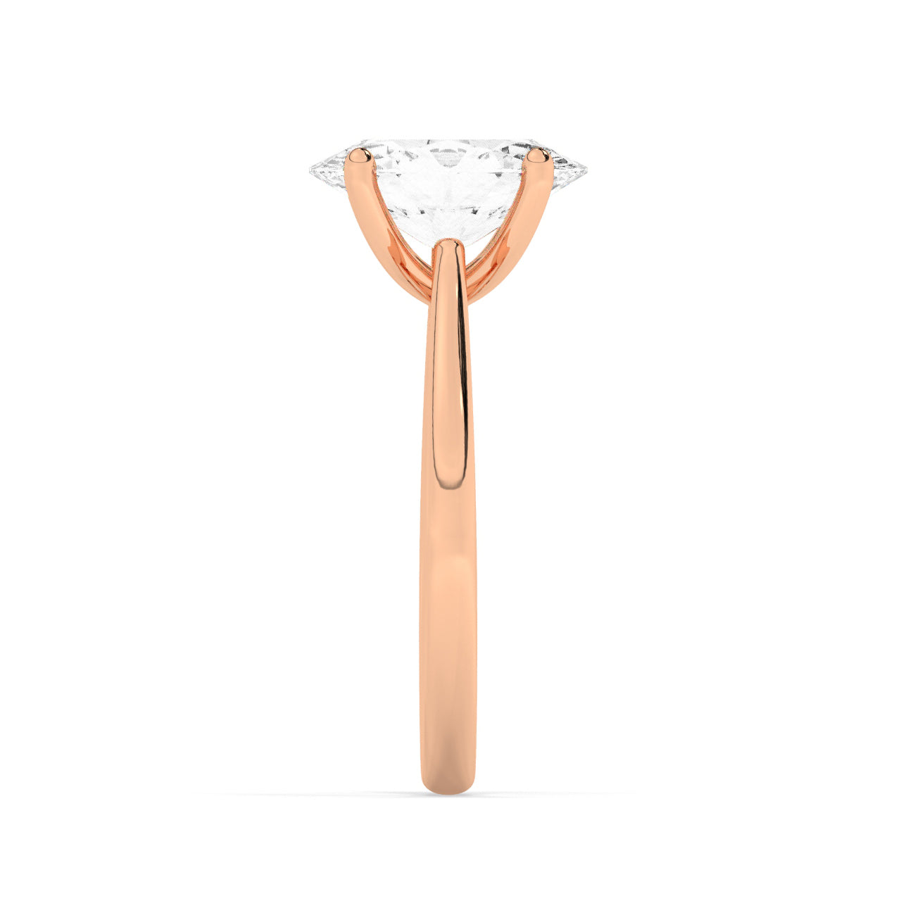 Lab Diamond Ring Toronto Oval Solitaire Rose Gold