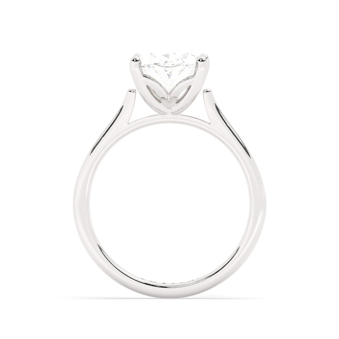 Lab Diamond Ring Toronto Oval Solitaire Platinum Petal