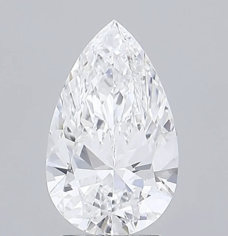 Pear Cut Lab Diamond