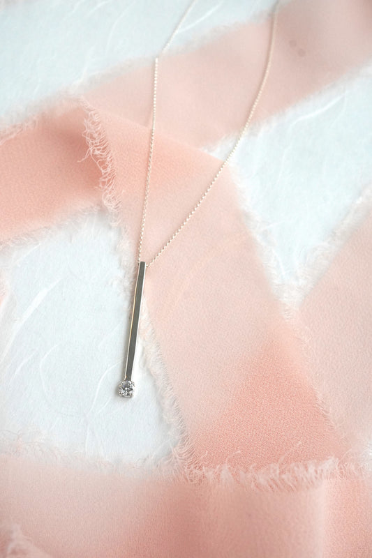 Diamond Wand Necklace