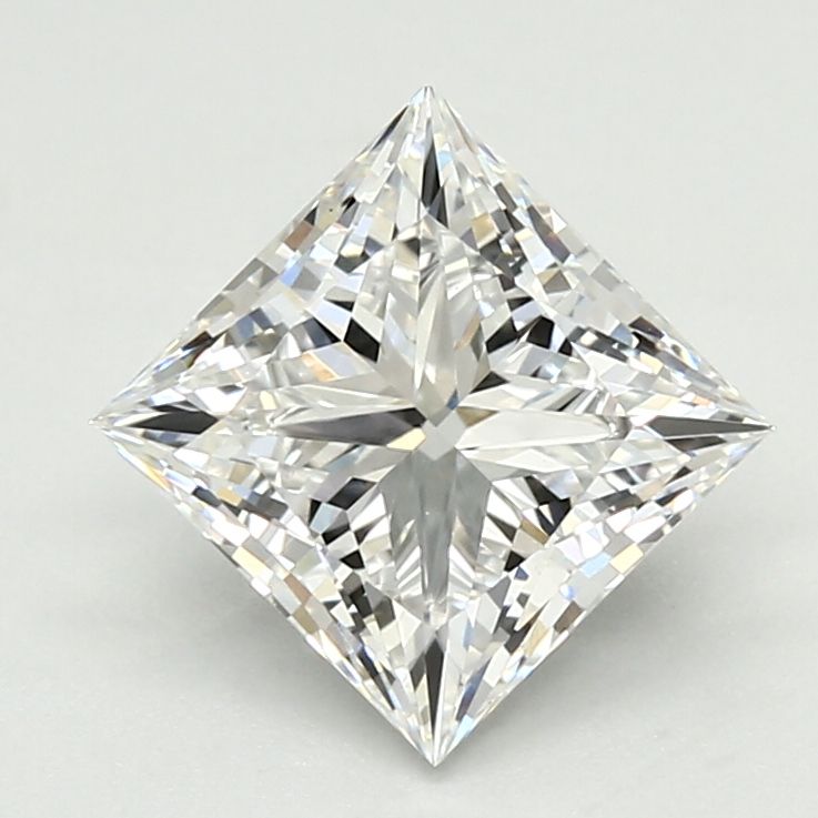 1.76 Carat PRINCESS E VVS2 EXCELLENT Lab Diamond