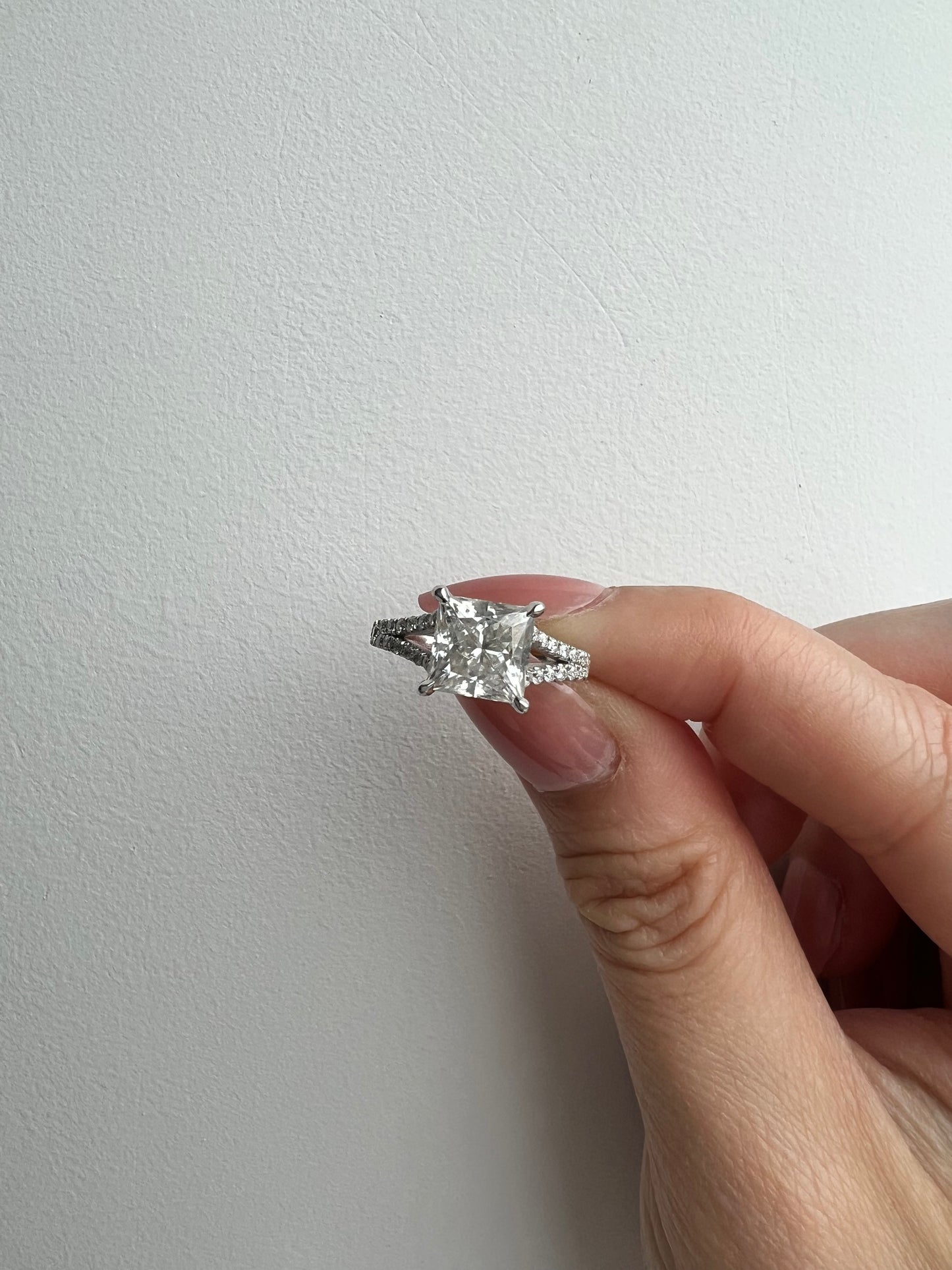 Ready to Ship: Princess Cut Splitshank Engagement Ring