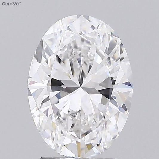3.01 Carat OVAL E VVS2 EXCELLENT Lab Diamond