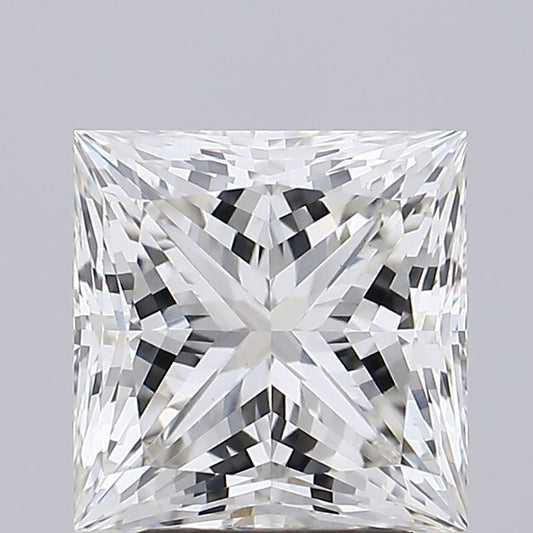 3.17 Carat PRINCESS H VVS2 EXCELLENT Lab Diamond