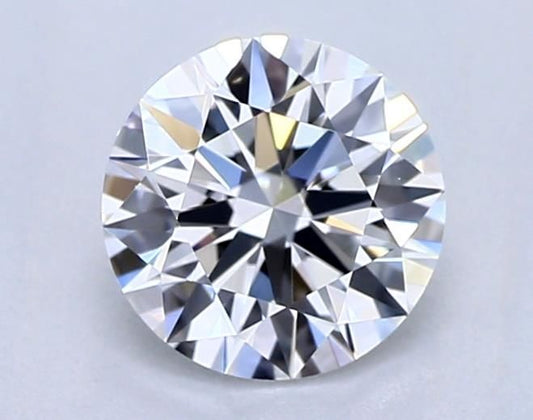 0.58 Carat ROUND D VVS2 IDEAL Lab Diamond