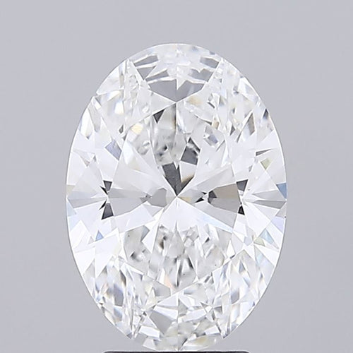 3.02 Carat OVAL E VVS2 EXCELLENT Lab Diamond