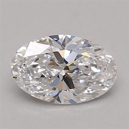 0.66 Carat OVAL D VVS2 EXCELLENT Lab Diamond