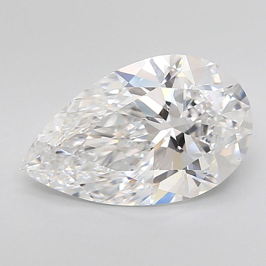 2.84 Carat PEAR D VVS1 EXCELLENT Lab Diamond