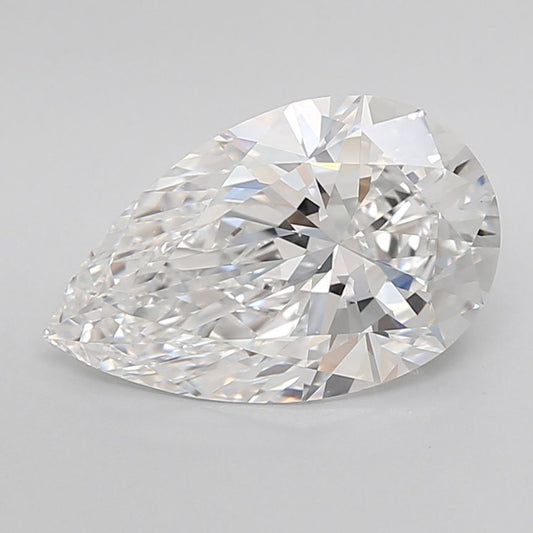 3.04 Carat PEAR D VVS1 EXCELLENT Lab Diamond