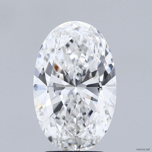 3 Carat OVAL E VVS2 EXCELLENT Lab Diamond
