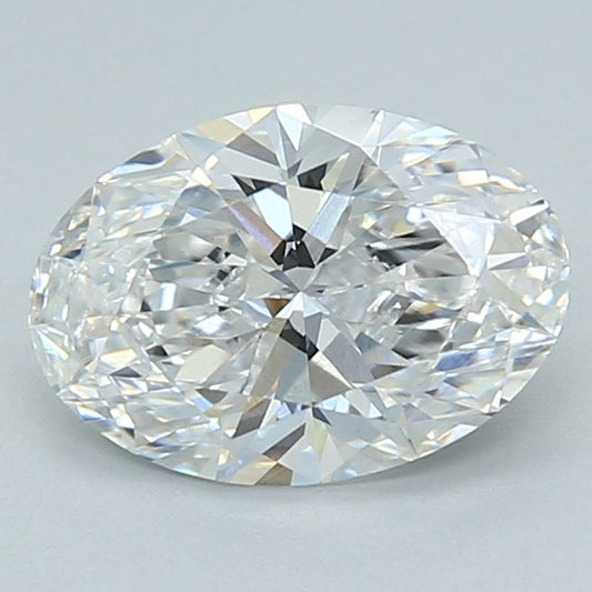 1.56 Carat OVAL D VVS2 EXCELLENT Lab Diamond