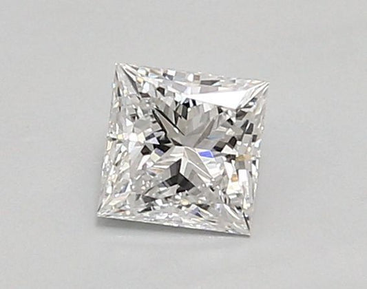 0.62 Carat PRINCESS D VVS2 EXCELLENT Lab Diamond