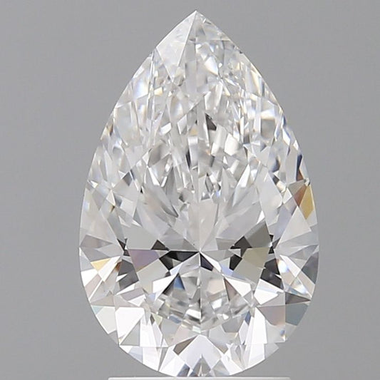 2.52 Carat PEAR D VVS2 EXCELLENT Lab Diamond