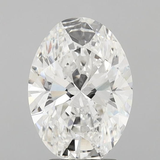 3 Carat OVAL E VVS2 EXCELLENT Lab Diamond