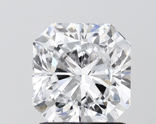 1.65 Carat SQUARE RADIANT E VVS1 EXCELLENT Lab Diamond