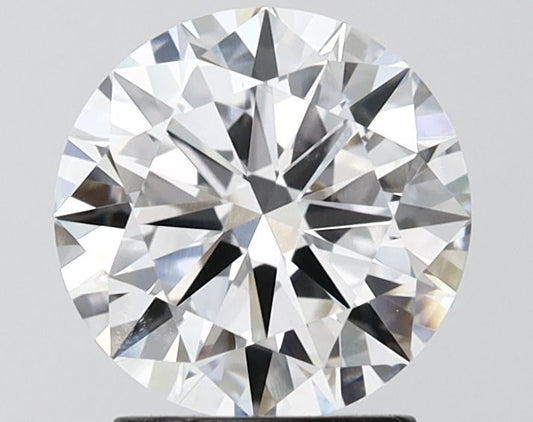 2.03 Carat ROUND D VVS2 EXCELLENT Lab Diamond