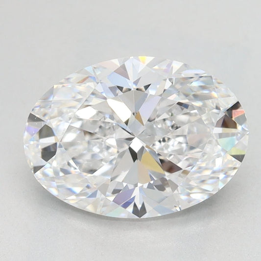 2.18 Carat OVAL D VVS2 EXCELLENT Lab Diamond