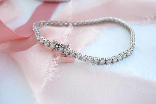Diamond Tennis Bracelet - 8.15 Carats (Colorless, VS+ Clarity)