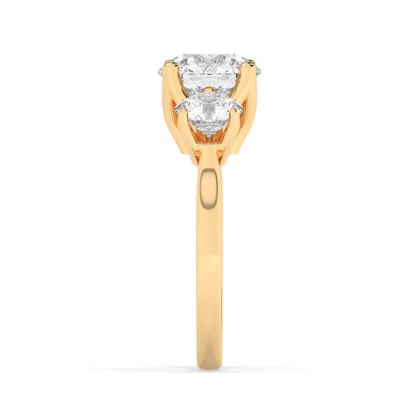 Lab Diamond Rings Toronto Cairo Ring Yellow Gold 2