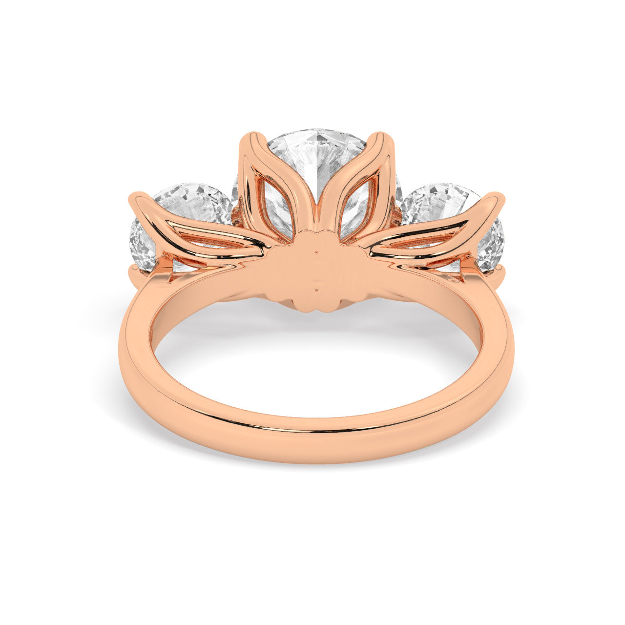 Lab Diamond Rings Toronto Cairo Ring Rose Gold 3