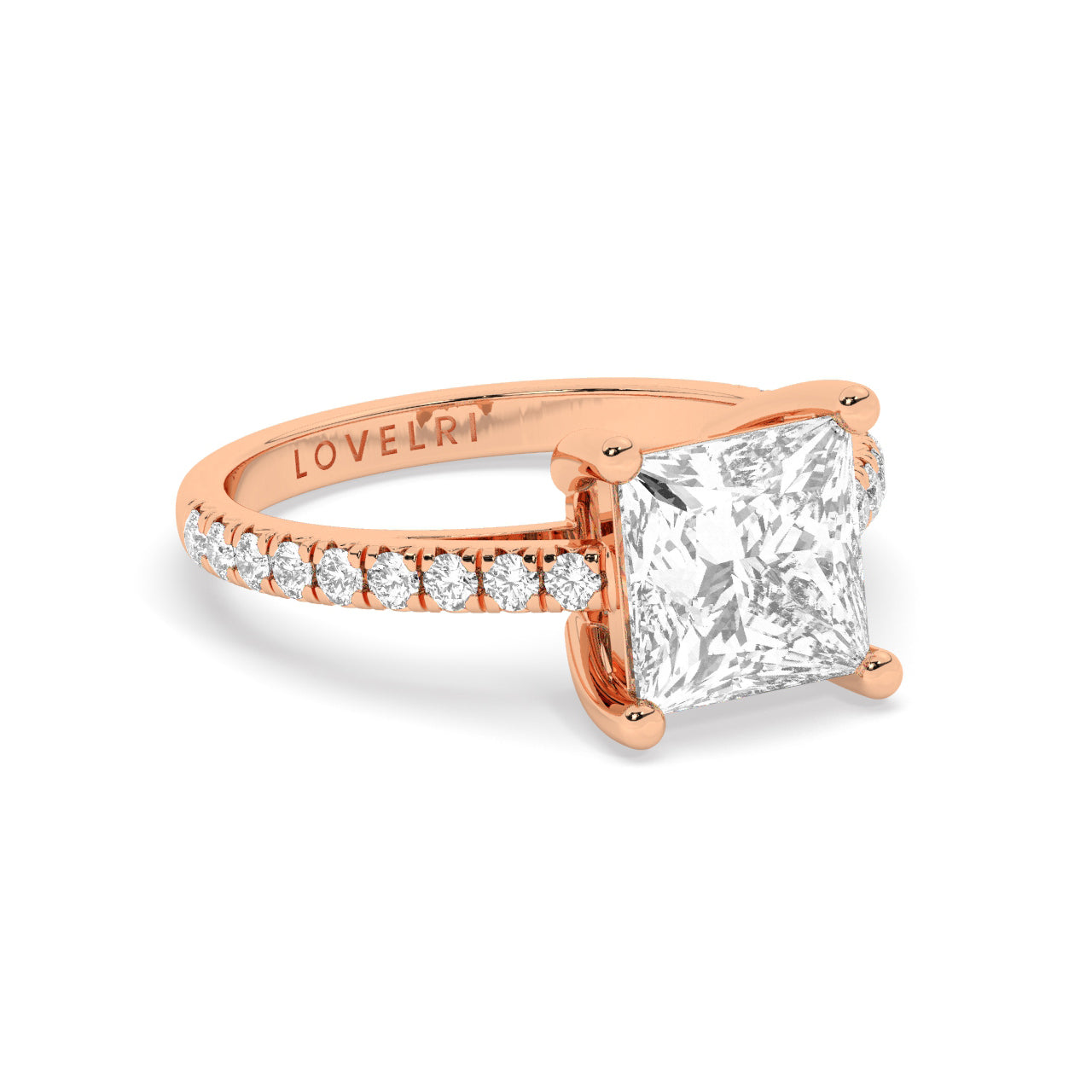 Lab Diamonds Toronto Rose Gold Princess Cut