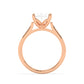 Lab Diamond Ring Toronto Oval Solitaire Rose Gold Cathedral