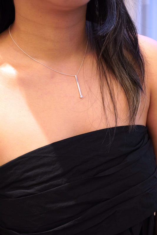 Diamond Wand Necklace