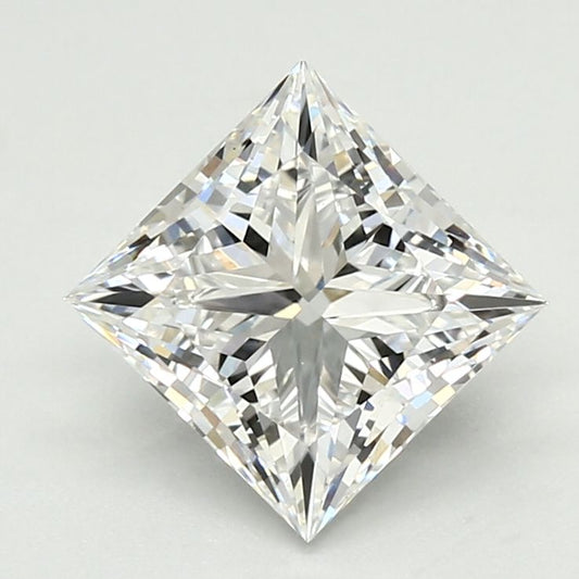 1.76 Carat PRINCESS E VVS2 EXCELLENT Lab Diamond