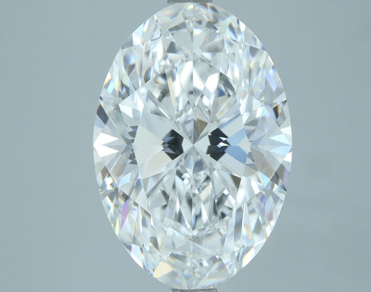 4.62 Carat OVAL D VVS2 EXCELLENT Lab Diamond