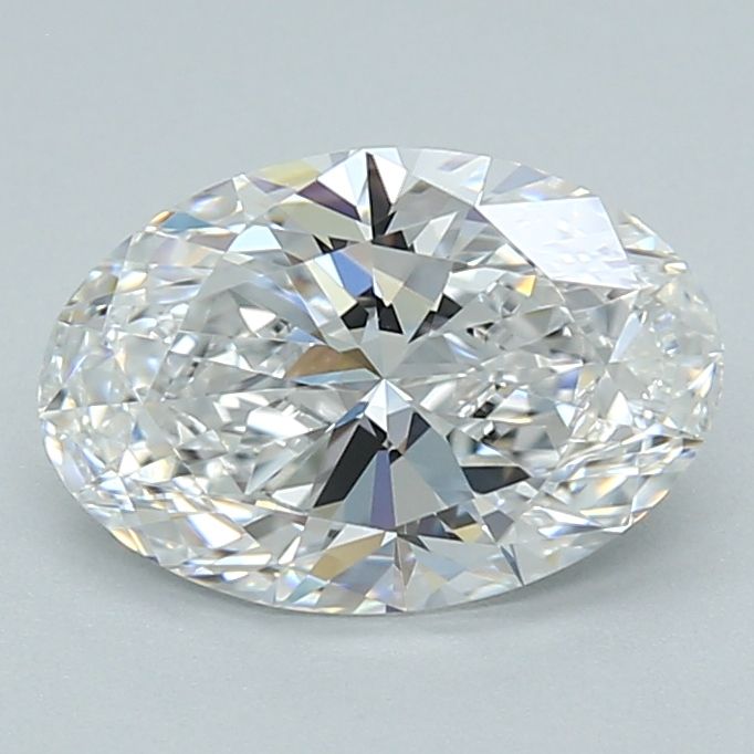 1.58 Carat OVAL D VVS2 EXCELLENT Lab Diamond