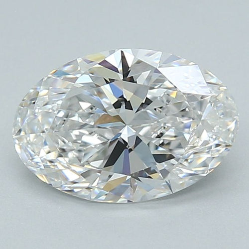 1.58 Carat OVAL D VVS2 EXCELLENT Lab Diamond