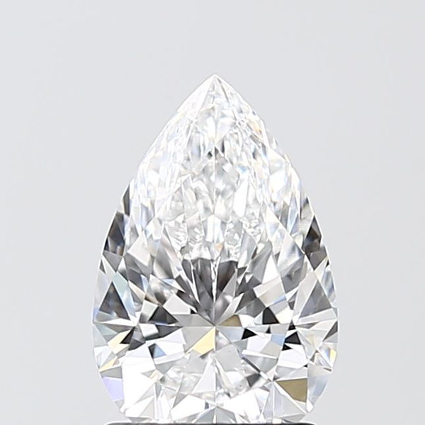 1.55 Carat PEAR D VVS2 EXCELLENT Lab Diamond