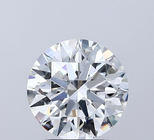 2.5 Carat ROUND F VVS2 IDEAL Lab Diamond